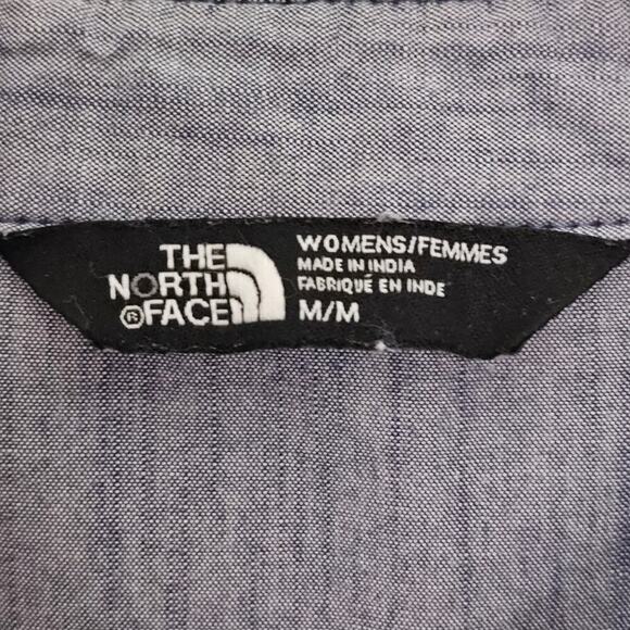 The North Face Womens Stevie Woven Front Button Up Long Sleeve Shirt Medium Long - Picture 2 of 9